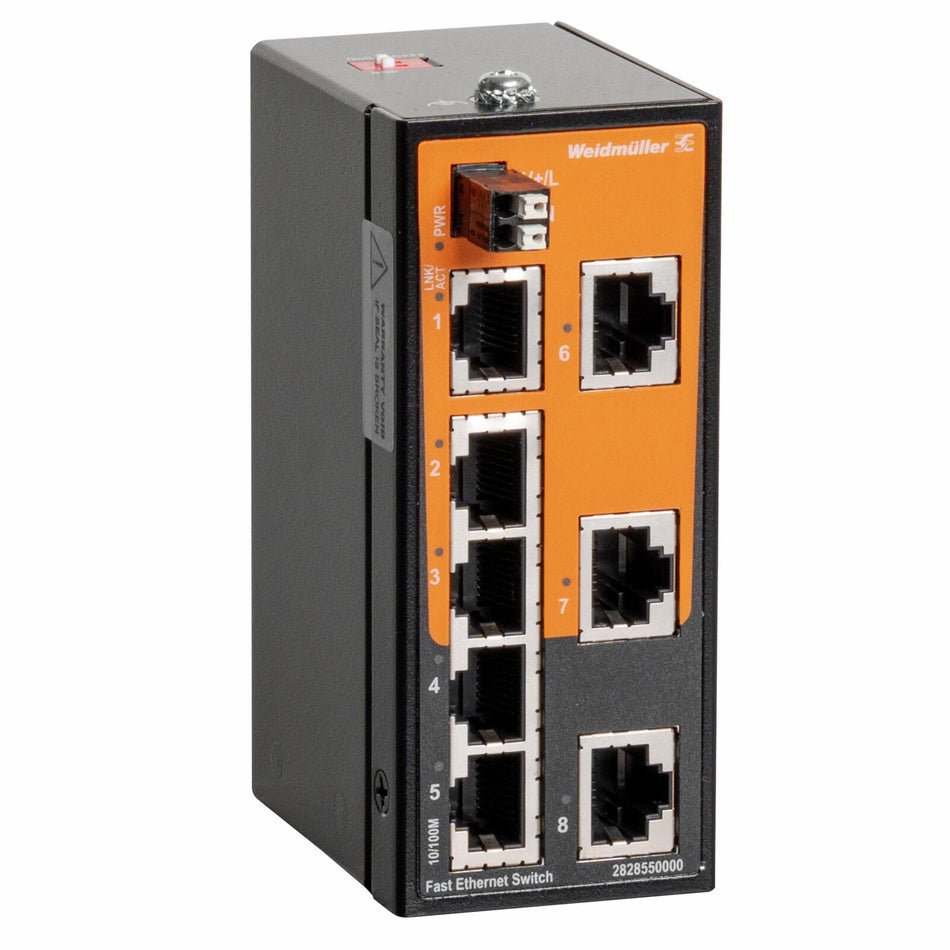 Weidmuller 2828550000 IE-SW-ELB-08-8TX Ethernet Switch 8 Port