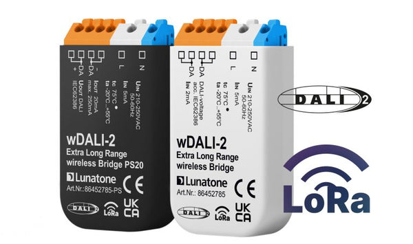 Lunatone wDALI-2 BT5 Extra Long Range Wireless DALI Bridge
