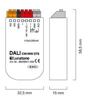 Lunatone DALI DT8 CW-WW LED dimmer CC (Constant Current)